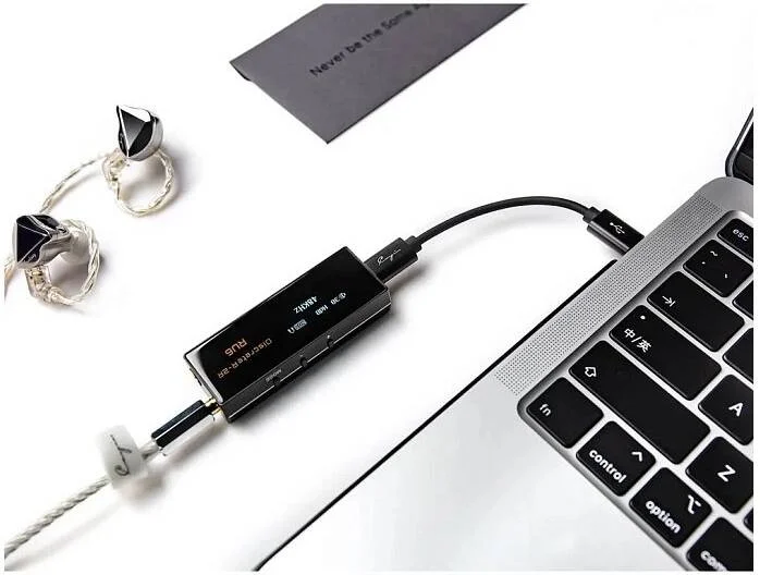 Cayin RU6، دانگل DAC/Amp قابل حمل USB با DAC R-2R مجزا 24 بیتی، پشتیبانی از PCM 384kHz و DSD64/128/256، خروجی هدفون دوگانه، نمایشگر OLED و شاسی آلومینیومی CNC، مشکی | RU6