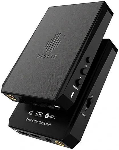 آمپلی فایر و DAC بالانس پرتابل Hidizs DH80S، پشتیبانی از DSD64/128، تکنولوژی صوتی MQA، تراشه DAC مدل ESS9281C PRO + دو آپ امپ RT6863C، انتخاب گین 3 مرحله ای، مشکی | DH80S