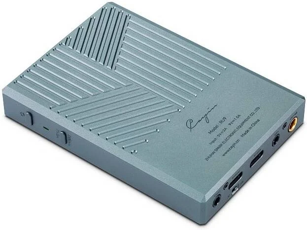 Cayin RU9 آمپلی‌فایر هدفون و DAC USB قابل حمل، دوگانه ROHM BD34301EKV DAC، طراحی کاملاً متوازن، DSD512، PCM 768kHz، نمایشگر OLED، بدنه آلومینیومی CNC، مشکی | RU9