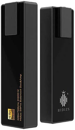 آمپلی فایر و DAC مینی HiFi بالانس و سینگل اند Hidizs S9 PRO، DAC مدل ESS9038Q2M، پشتیبانی از PCM تا 32bit768kHz، خروجی سینگل اند 3.5mm + بالانس 2.5mm، نشانگر نرخ نمونه برداری، مشکی | S9 PRO