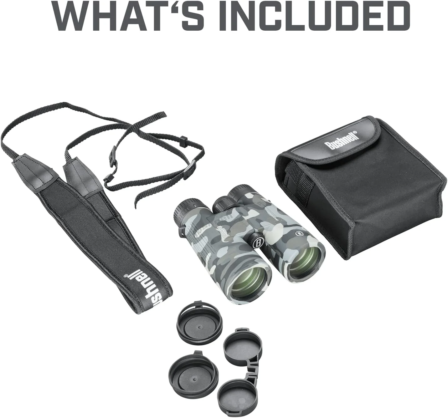 دوربین دوچشمی بوشنل Blackout Camo 10x42 IPX7 ضد آب با لنزهای پوشش داده شده چند لایه و روکش لاستیکی بادوام، دوربین دوچشمی برای شکار، قایق‌رانی و تماشای پرندگان