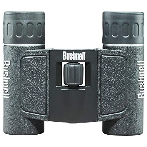 دوربین دوچشمی فشرده بوشنل Powerview 10x25، منشور سقفی تاشو با قدرت بالا، سبک و قابل حمل، بافت ضد لغزش، مشکی - ایده آل برای ورزش، حیات وحش و ماجراجویی در فضای باز