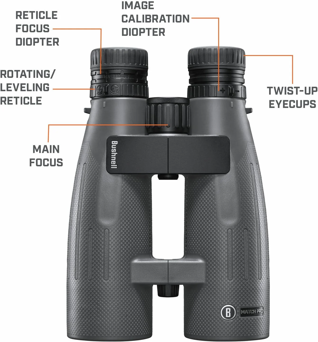 دوربین دوچشمی بوشنل Match Pro ED 15x56 با رتیکل چرخشی MRAD - دقت بالا، دوربین دوچشمی دیدبانی دوربرد برای تیراندازان و شکارچیان