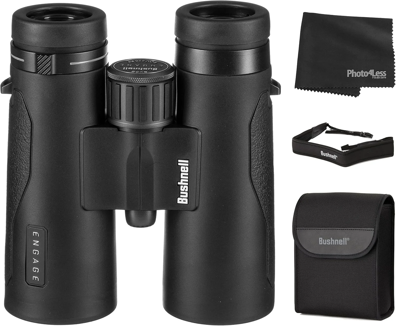 دوربین دوچشمی بوشنل Engage EDX 8x42; شامل کیف، بند گردن، درپوش لنز و پارچه تمیز کننده لنز