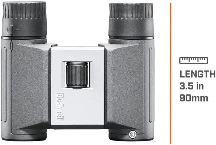 دوربین دوچشمی بوشنل Powerview 2 8x21 برای تماشای پرندگان - منشور سقفی تاشو و جمع و جور، سبک وزن، مناسب برای مسافرت، اپتیک چند لایه و کیف حمل