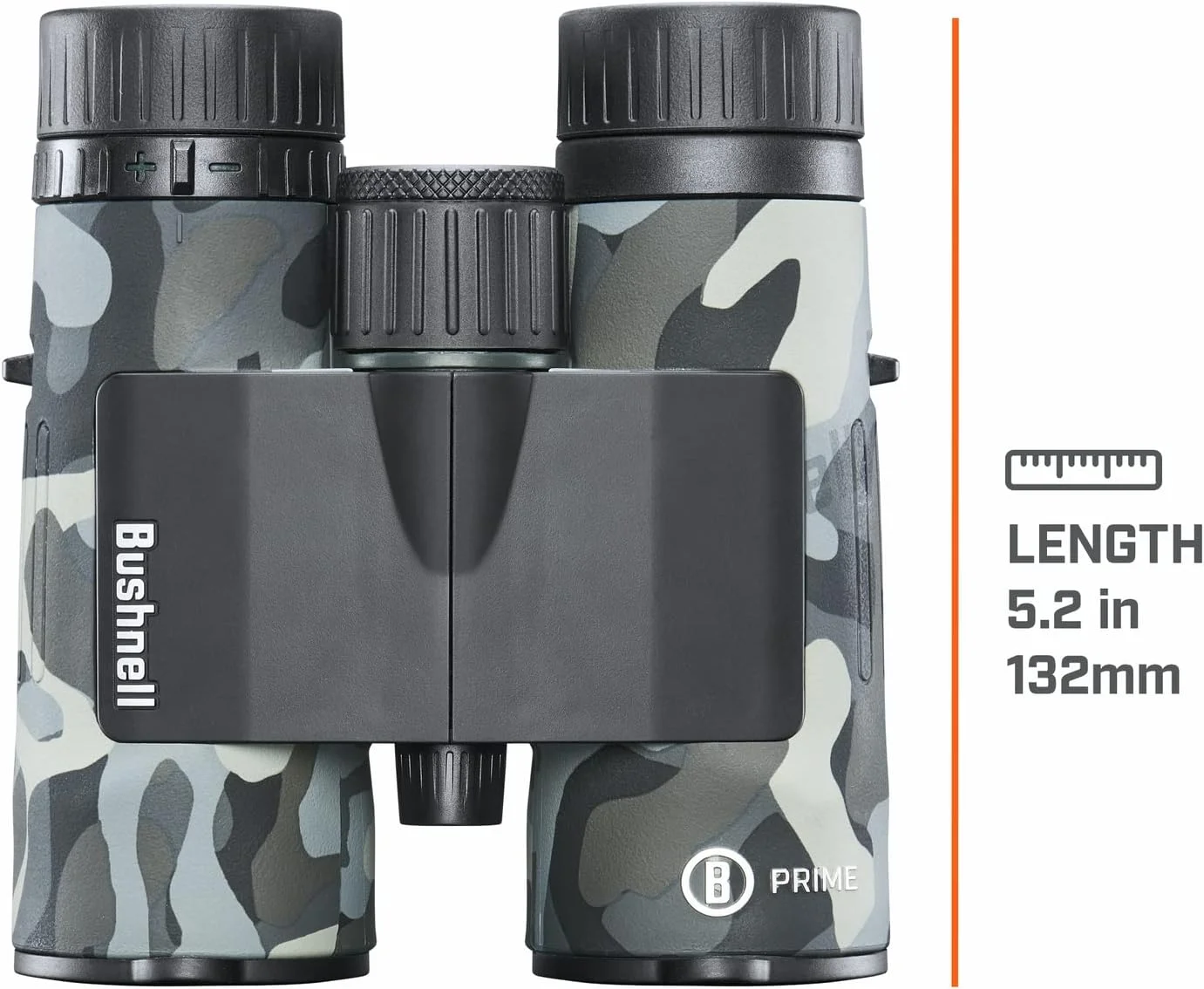 دوربین دوچشمی بوشنل پرایم 10x42 با طرح استتار مشکی، اپتیک با کیفیت بالا، ضد آب و ضد مه، طراحی بادوام، لنزهای چند لایه، ایده آل برای شکار و ماجراجویی در فضای باز