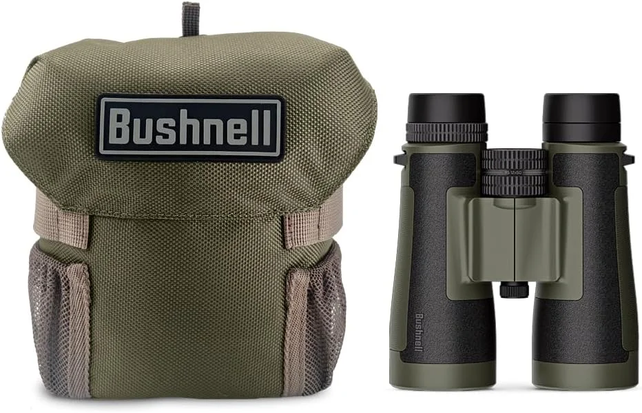 دوربین دوچشمی بوشنل R5 12x50 به همراه بند سینه‌ای Vault Lite Bino، پوشش‌های فاز 3، پوشش‌های دی الکتریک، لایه محافظ EXO، ضد آب IPX7 - دوربین دوچشمی برای مشاهده از راه دور و شکار