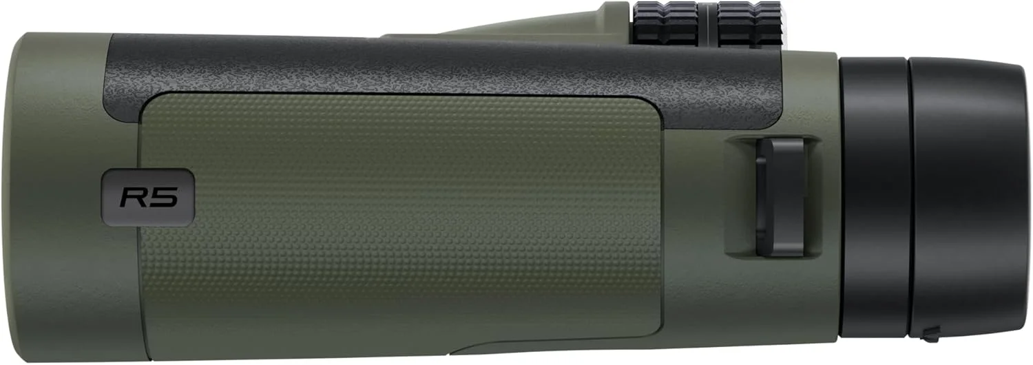 دوربین دوچشمی بوشنل R5 10x42 به همراه بند سینه ای Vault Lite Bino، پوشش فاز 3، پوشش دی الکتریک، لایه محافظ EXO، ضد آب IPX7 - دوربین دوچشمی برای مشاهده حیات وحش و تماشای پرندگان