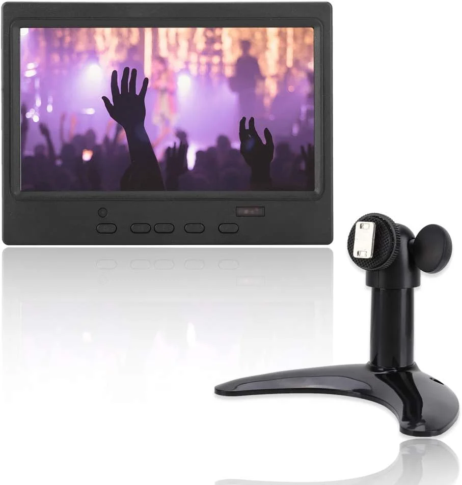پایه نگهدارنده مانیتور یونیورسال، براکت کامپیوتر تلویزیون، برای مانیتورهای LCD کوچک از 7 تا 11.6 اینچ، مشکی