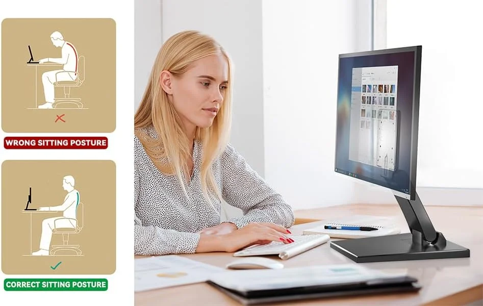 پایه مانیتور VESA با طراحی باریک برای صفحه نمایش های ۱۴ تا ۲۷ اینچ - پایه رومیزی ارگونومیک قابل تنظیم با سازگاری ۱۰۰x۱۰۰ میلی متر پایه مانیتور VESA با طراحی باریک برای صفحه نمایش های ۱۴ تا ۲۷ اینچ - پایه رومیزی ارگونومیک قابل تنظیم با سازگاری ۱۰۰x۱۰۰ میلی متر