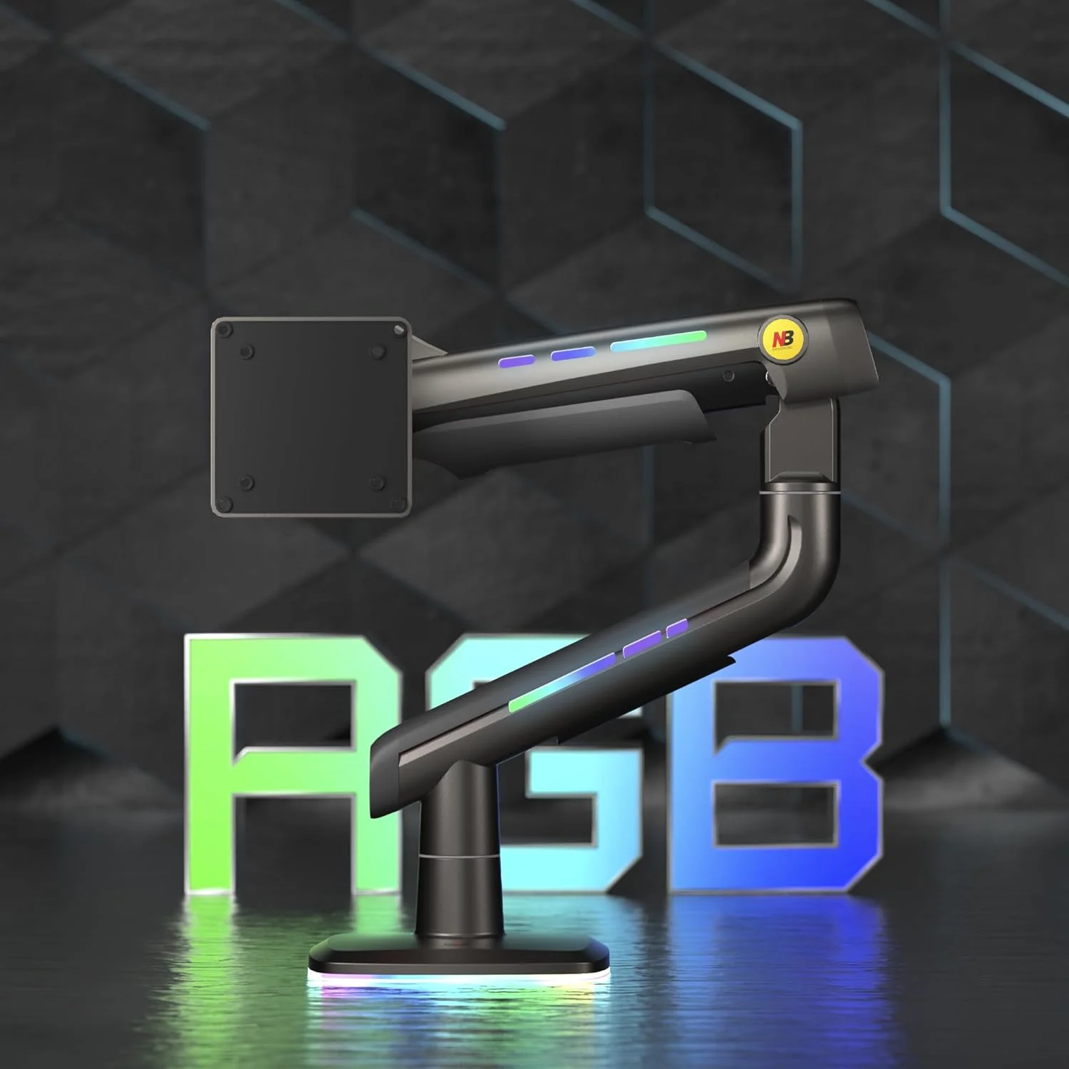 بازوی مانیتور گیمینگ برای مانیتورهای تخت/ فوق عریض/ منحنی ۳۲ تا ۶۰ اینچ، پایه مانیتور سنگین با تحمل وزن تا ۲۰ کیلوگرم، نصب VESA با ابعاد ۷۵/۱۰۰ میلیمتر (خاکستری مشکی) F5-G بازوی مانیتور گیمینگ برای مانیتورهای تخت/ فوق عریض/ منحنی ۳۲ تا ۶۰ اینچ، پایه مانیتور سنگین با تحمل وزن تا ۲۰ کیلوگرم، نصب VESA با ابعاد ۷۵/۱۰۰ میلیمتر (خاکستری مشکی) F5-G