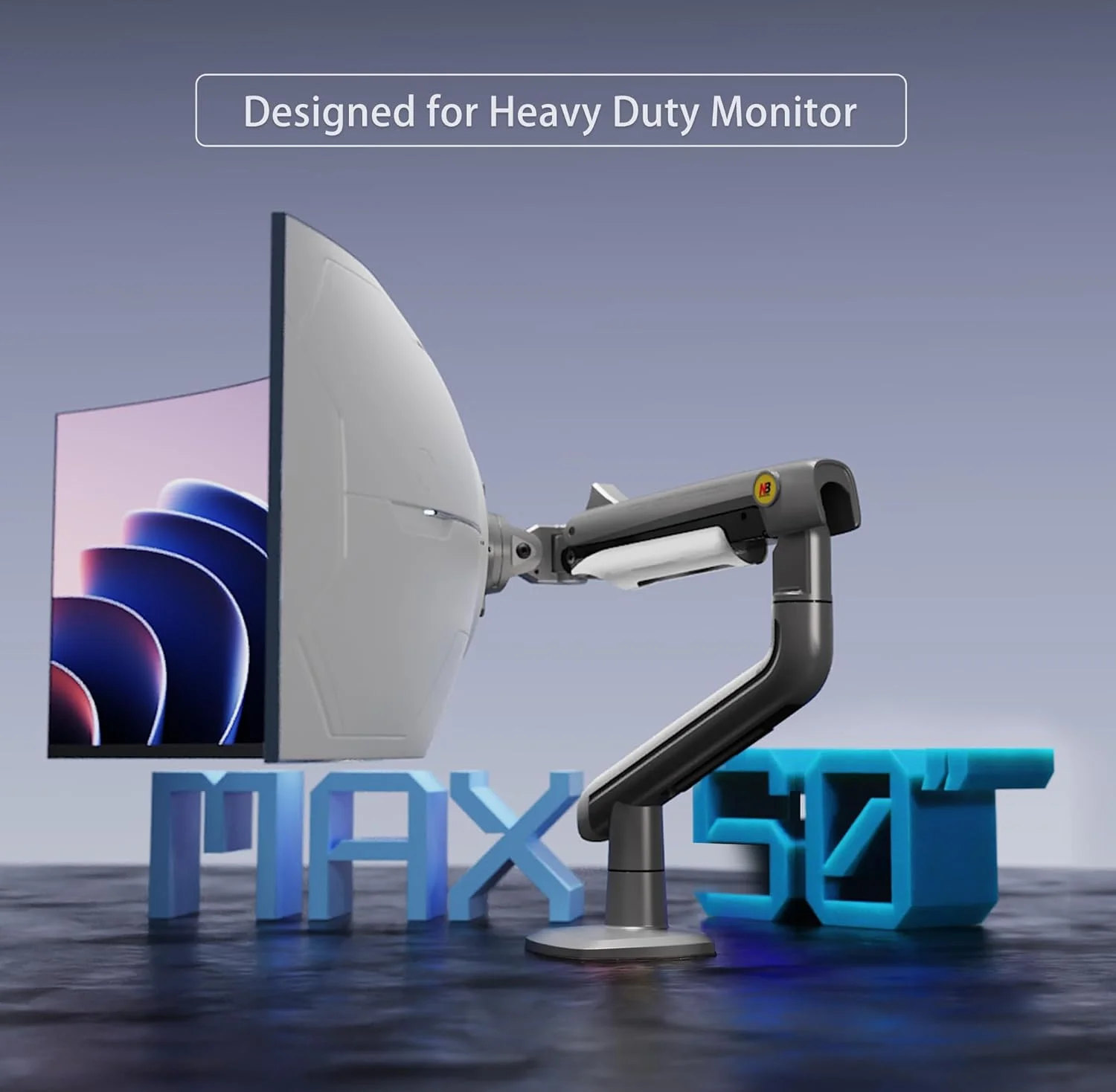 بازوی نگهدارنده مانیتور گیمینگ برای مانیتورهای تخت/ فوق عریض/ خمیده ۲۷ تا ۵۰ اینچ، پایه سنگین با تحمل وزن تا ۱۸ کیلوگرم، VESA 75/100 میلی متر مدل A5، مناسب برای مانیتورهای ۲۷، ۳۲، ۳۴، ۳۷، ۴۳، ۴۷، ۴۹ اینچ بازوی نگهدارنده مانیتور گیمینگ برای مانیتورهای تخت/ فوق عریض/ خمیده ۲۷ تا ۵۰ اینچ، پایه سنگین با تحمل وزن تا ۱۸ کیلوگرم، VESA 75/100 میلی متر مدل A5، مناسب برای مانیتورهای ۲۷، ۳۲، ۳۴، ۳۷، ۴۳، ۴۷، ۴۹ اینچ
