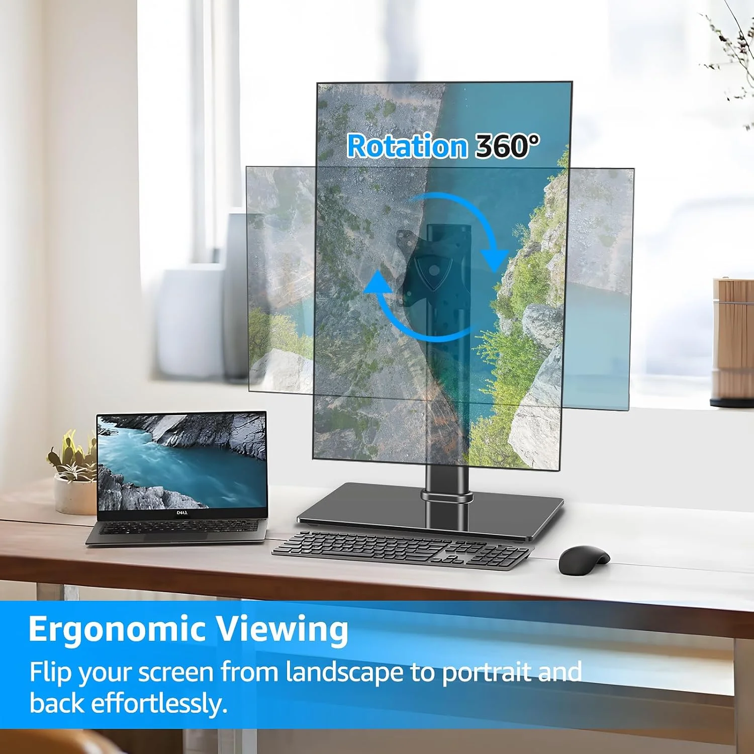 پایه مانیتور MOUNTUP برای میز، پایه مانیتور مستقل مناسب برای صفحه نمایش 13-32 اینچ تا 8 کیلوگرم، پایه صفحه نمایش با قابلیت چرخش، تنظیم ارتفاع، چرخش، پایه VESA 100 x 100mm، 75 x 75mm پایه مانیتور MOUNTUP برای میز، پایه مانیتور مستقل مناسب برای صفحه نمایش 13-32 اینچ تا 8 کیلوگرم، پایه صفحه نمایش با قابلیت چرخش، تنظیم ارتفاع، چرخش، پایه VESA 100 x 100mm، 75 x 75mm