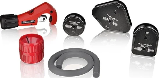 کیت خم کاری لوله سخت Thermaltake Pacific، آلومینیومی، طناب: سیلیکونی، شناسه 1/2 اینچ (12 میلی متر) x OD 5/8 اینچ (16 میلی متر) لوله سخت | CL-W093-AL00BL-A