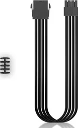 کابل افزایش طول منبع تغذیه دیپ کول مدل DP-EC300-CPU8P-BK مشکی، 345 x 25 x 17 میلی متر، سیم 18AWG با کیفیت بالا، ترمینال با کیفیت بالا، طول 300 میلی متر، استاندارد ATX PS2، مشکی | DP-EC300-CPU8P-BK
