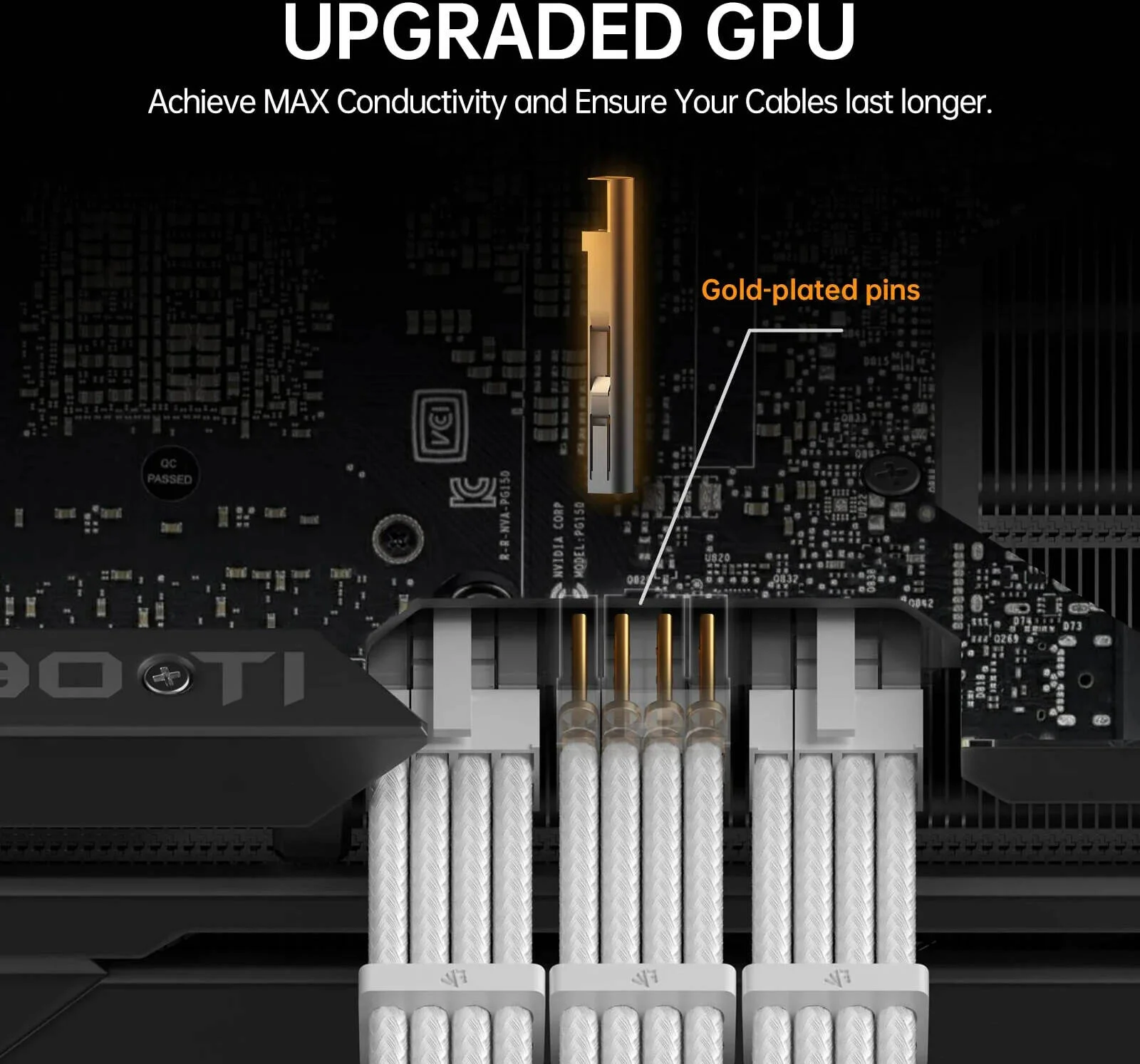 کابل روکش دار منبع تغذیه AsiaHorse، کیت کابل توسعه PSU با کانکتور سفید 16 AWG، 1x24Pin/2x4+4 EPS/3x6+2 PCI-E، طول 30 سانتی متر با شانه، بنفش/سفید | 791711868484