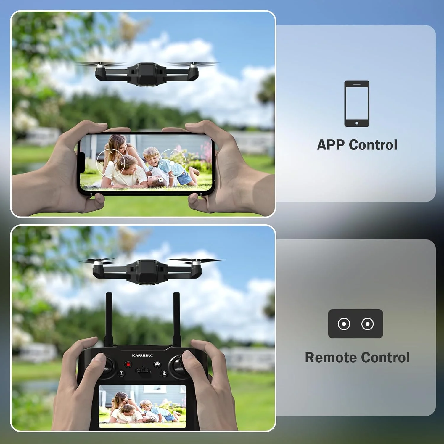 پهپادهای GPS با دوربین، ریموت کنترل LCD 4.5 اینچی، بازگشت خودکار GPS، پرواز با اشاره، کارت SD 32 گیگابایتی، موتور بدون جاروبک، جریان نوری، 3 سرعت برای بزرگسالان/مبتدیان