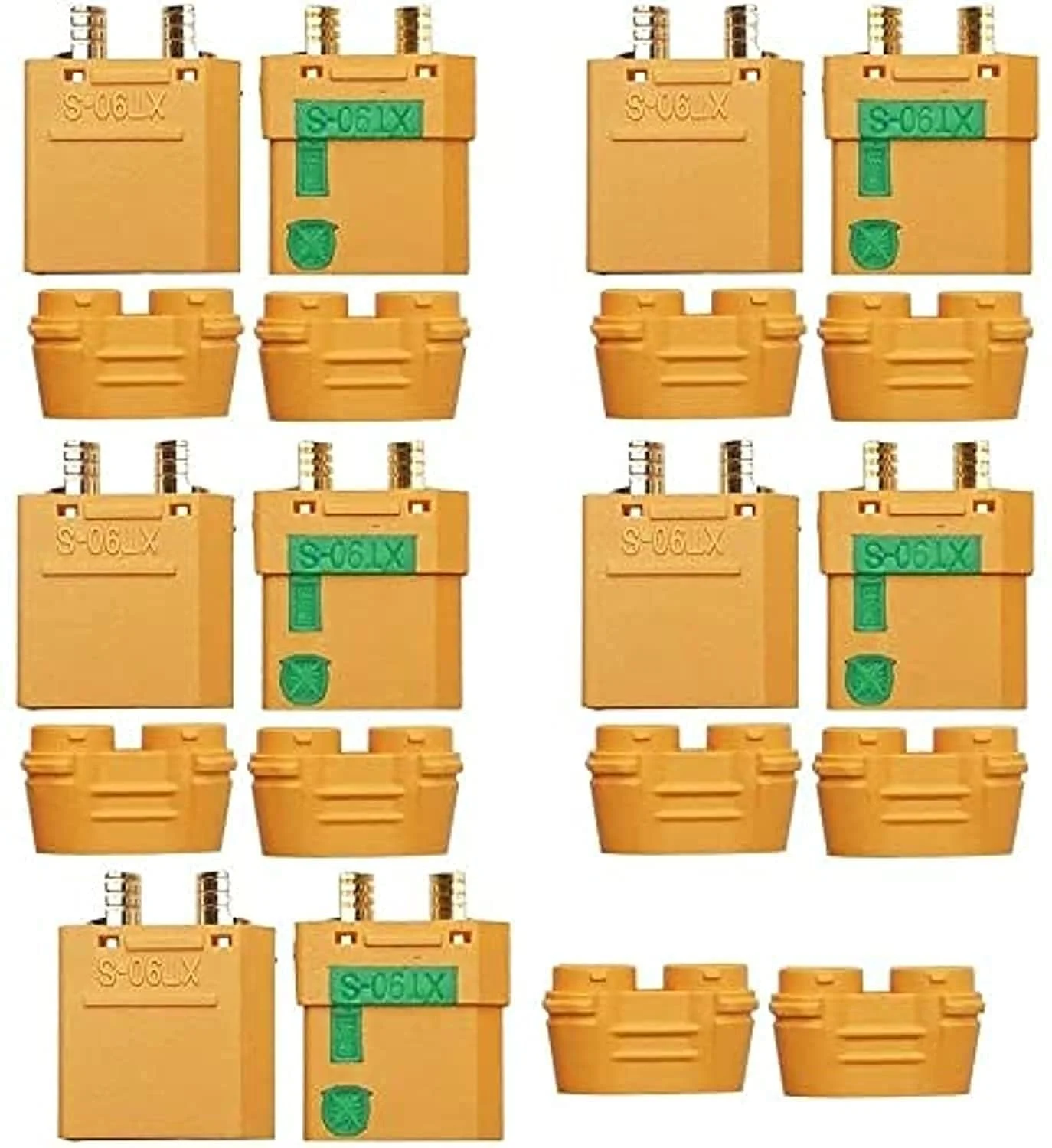 اتصالات ضد جرقه XT90-S، مجموعه دوشاخه برای موتور براشلس و باتری لیپو، 5 جفت اتصالات الکتریکی ضد جرقه برای مسابقات پهپاد