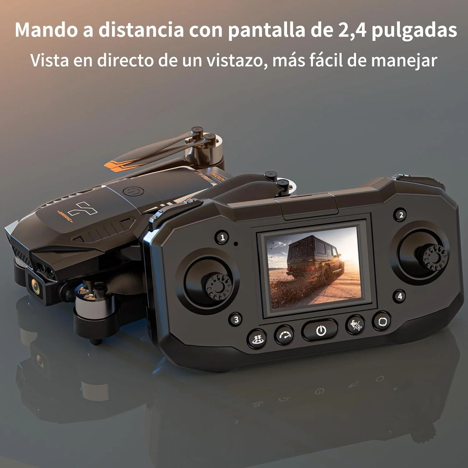 پهپاد F205 با صفحه نمایش 2.4 اینچی، موتور براشلس FPV، شناور خودکار، کنترل با اشاره، کارت SD 8 گیگابایتی با کارت خوان، شروع با یک کلید برای مبتدی