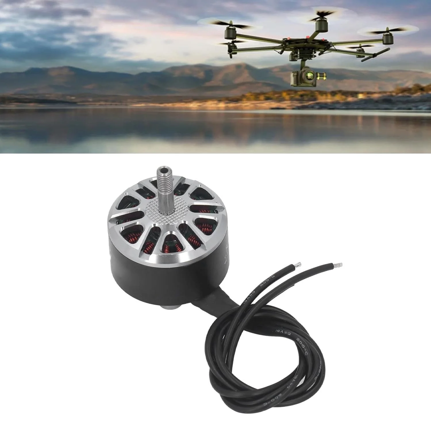 موتور پهپاد برای پهپادهای FPV RC با اندازه 9، 10 و 11 اینچ، موتور براشلس با عملکرد بالا، نویز کم و خروجی قدرت قوی، ساخته شده از آلومینیوم و مس، با طول عمر بالا، کم مصرف و با کنترل آسان موتور پهپاد برای پهپادهای FPV RC با اندازه 9، 10 و 11 اینچ، موتور براشلس با عملکرد بالا، نویز کم و خروجی قدرت قوی، ساخته شده از آلومینیوم و مس، با طول عمر بالا، کم مصرف و با کنترل آسان