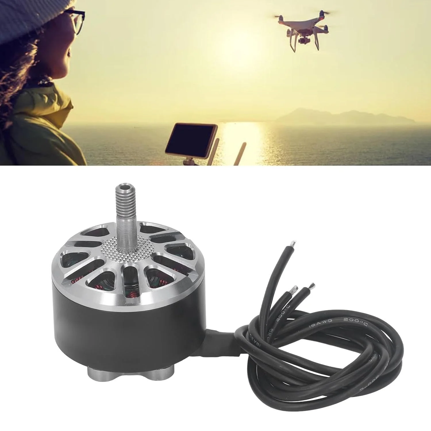 موتور پهپاد برای پهپادهای FPV RC با اندازه 9، 10 و 11 اینچ، موتور براشلس با عملکرد بالا، نویز کم و خروجی قدرت قوی، ساخته شده از آلومینیوم و مس، با طول عمر بالا، کم مصرف و با کنترل آسان موتور پهپاد برای پهپادهای FPV RC با اندازه 9، 10 و 11 اینچ، موتور براشلس با عملکرد بالا، نویز کم و خروجی قدرت قوی، ساخته شده از آلومینیوم و مس، با طول عمر بالا، کم مصرف و با کنترل آسان