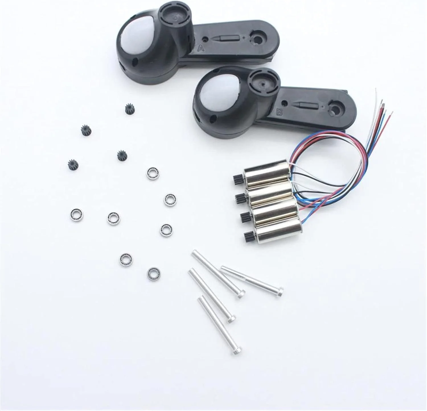 یاتاقان بازوی دنده ملخ نگهدارنده تیغه شفت آلومینیومی موتورهای RC Drone، برای کوادکوپتر GPS مدل S167 S166 (کیت موتور 7.4 ولت)