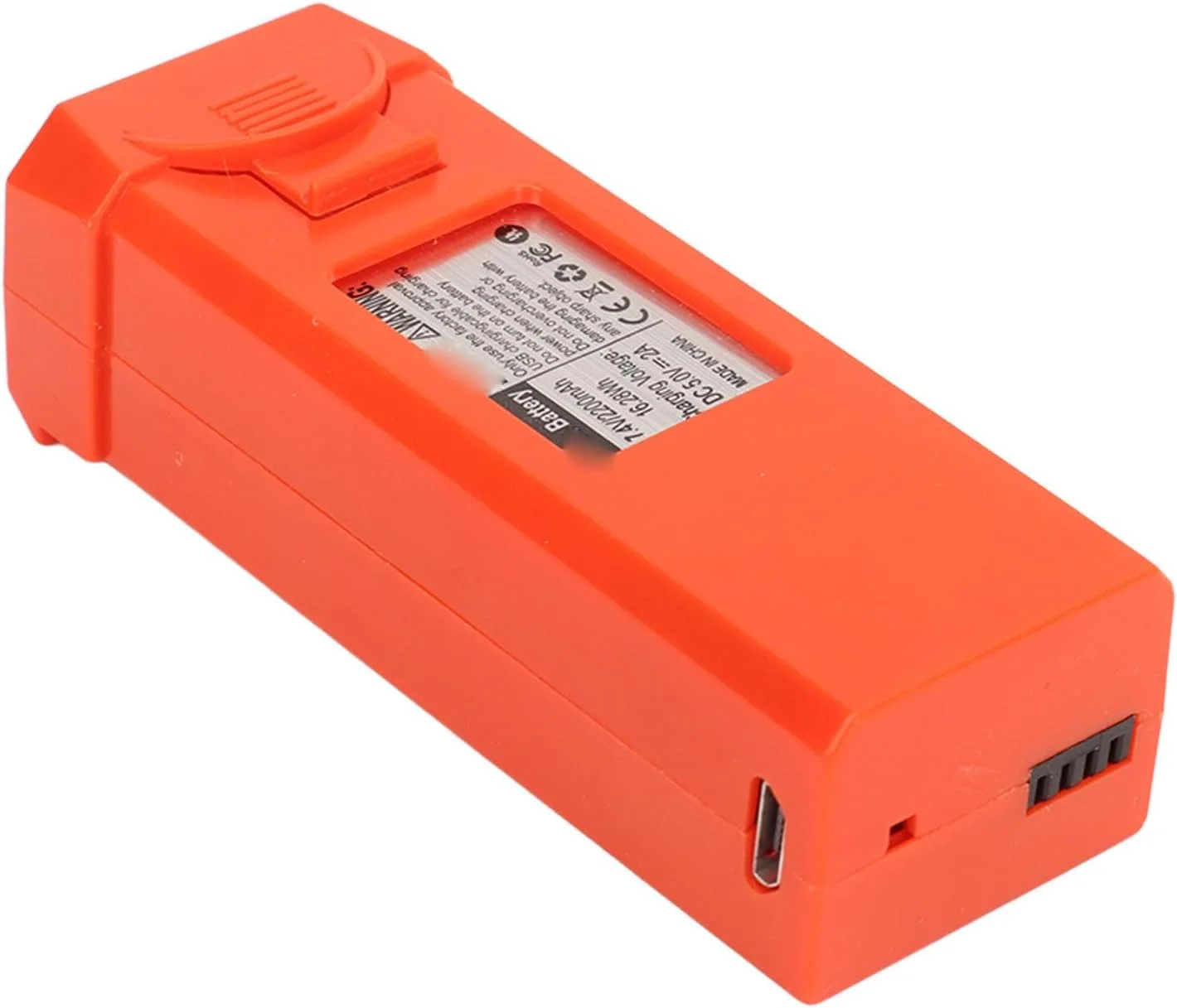 باتری لیتیومی 7.4 ولت 2200 میلی آمپر ساعت برای کوادکوپتر LYERC L900 PRO SE (نارنجی)