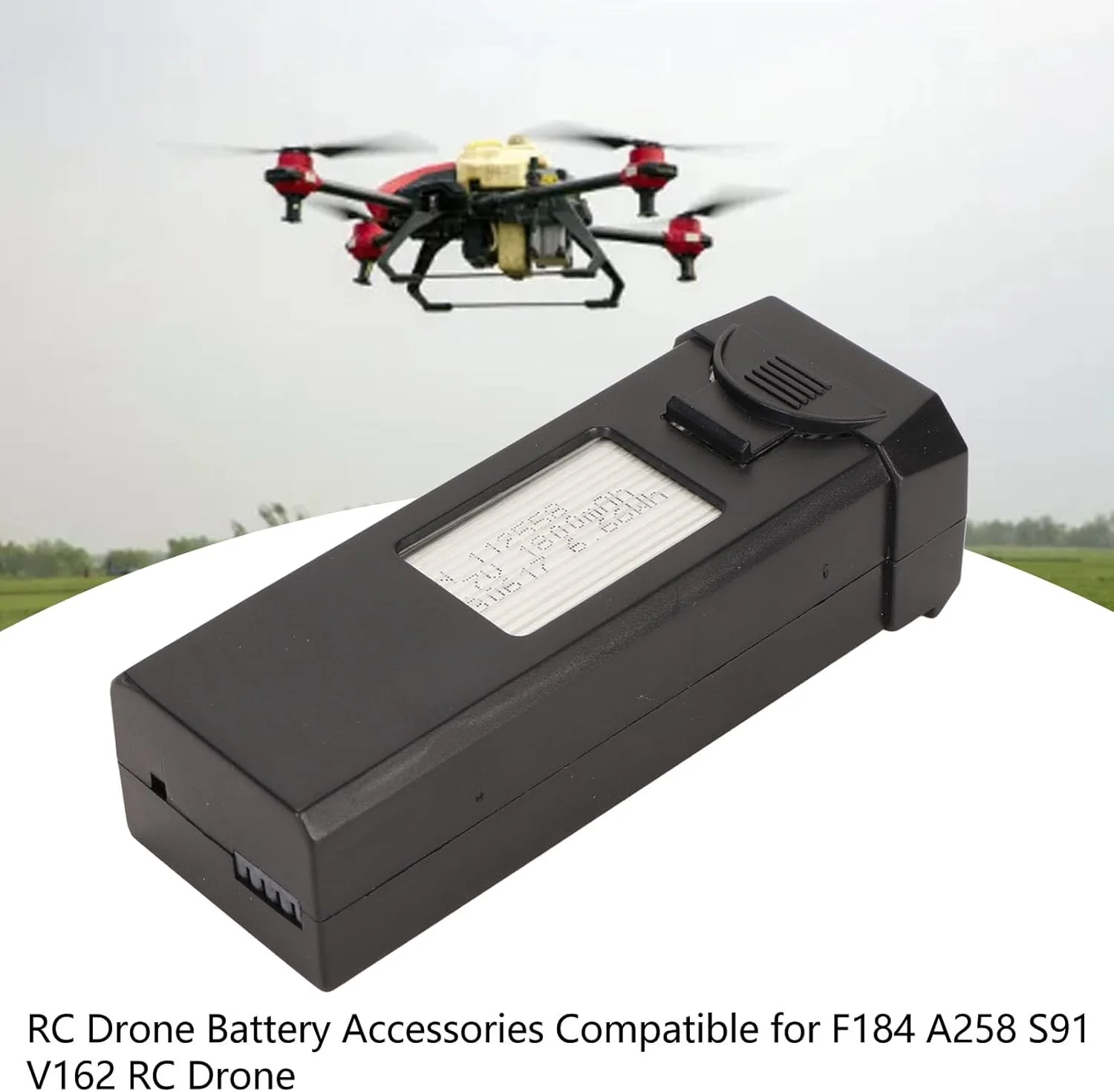 باتری پهپاد Bewinner، باتری با عمر طولانی 3.7 ولت 1800 میلی آمپر ساعت برای S91 و F184 V162