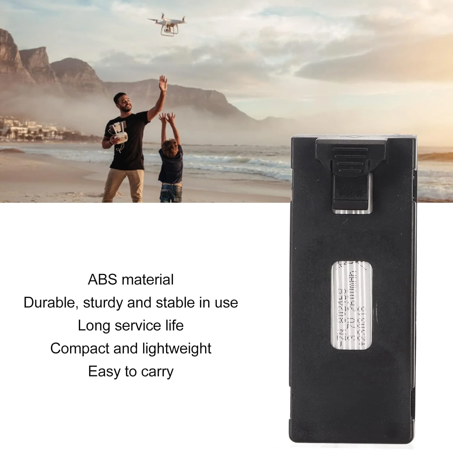 باتری لیتیوم یونی 3.7 ولت 2600 میلی آمپر ساعت Bewinner جایگزین باتری پهپاد RC برای E88 E88MAX E525 E99 K3، باتری UAV کنترل از راه دور برای پهپاد RC