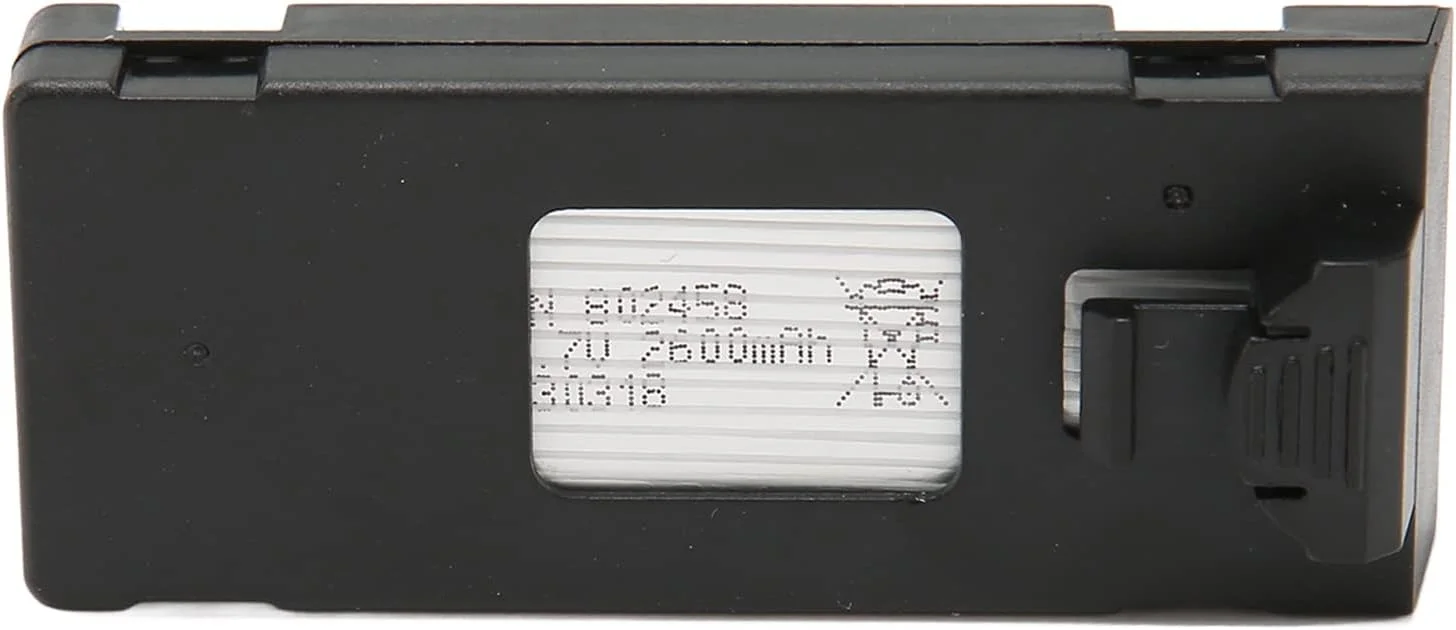 باتری لیتیومی 3.7 ولت 2600 میلی آمپر Cryfokt، باتری پهپاد RC برای E88 E88PRO E88MAX E525 E99 E99PRO P1 P5PRO K3 S1 P8 لوازم جانبی کوادکوپتر باتری جایگزین UAV کنترل از راه دور