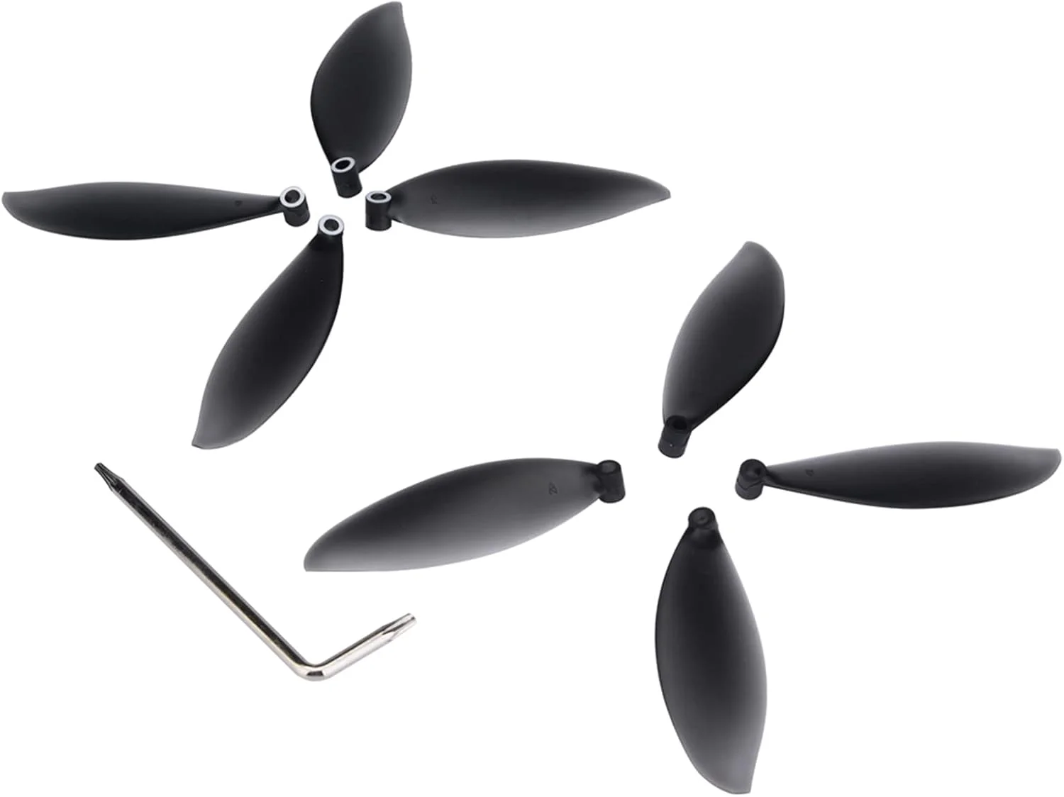 ست پره های ملخ پهپاد Cryfokt، لوازم جانبی جایگزین خاکستری از جنس PC، مجهز به آچار، 8 عدد برای کاربران Anafi