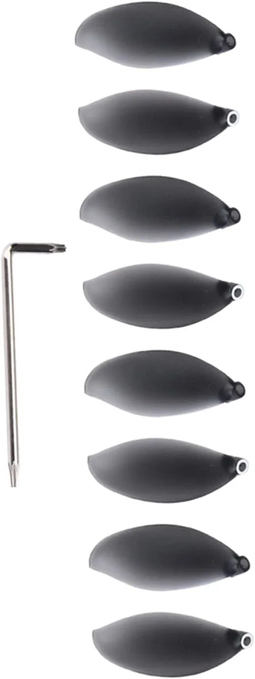 ست پره های ملخ پهپاد Cryfokt، لوازم جانبی جایگزین خاکستری از جنس PC، مجهز به آچار، 8 عدد برای کاربران Anafi