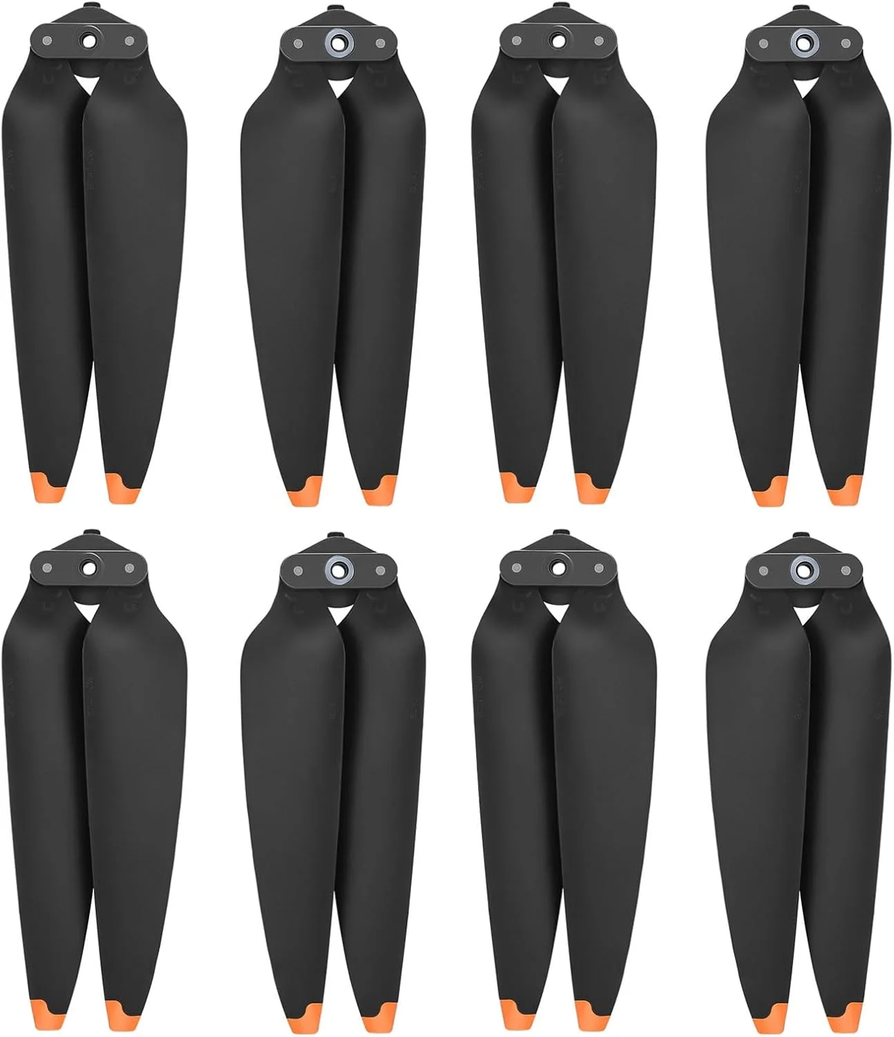 پروانه های جایگزین برای DJI Air 3، پره های کم صدا، لوازم جانبی برای DJI Mavic Air 3، 8 عدد، نوک نارنجی