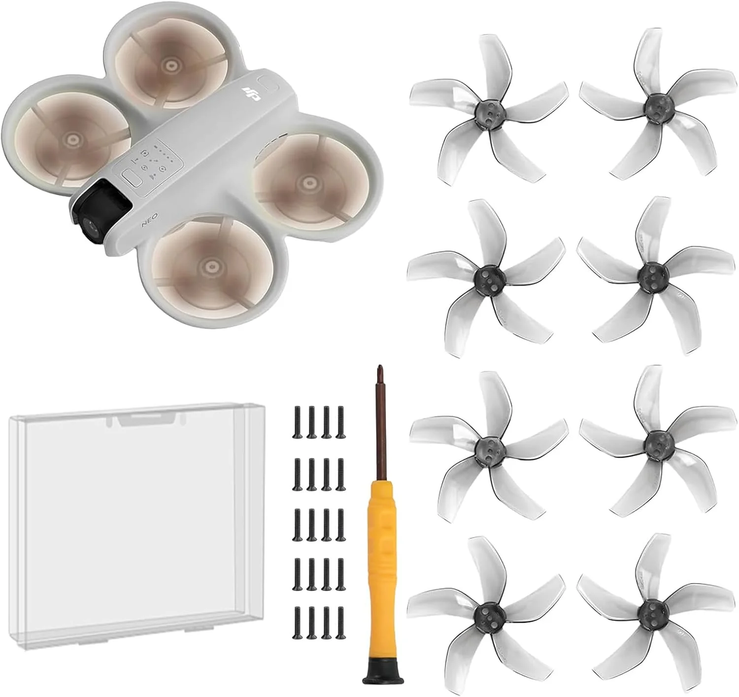 پره های ملخ رنگارنگ، قدرت بی صدا، کاهش نویز، جایگزینی بال های هواپیماهای متقاطع، لوازم جانبی پهپاد برای DJI NEO