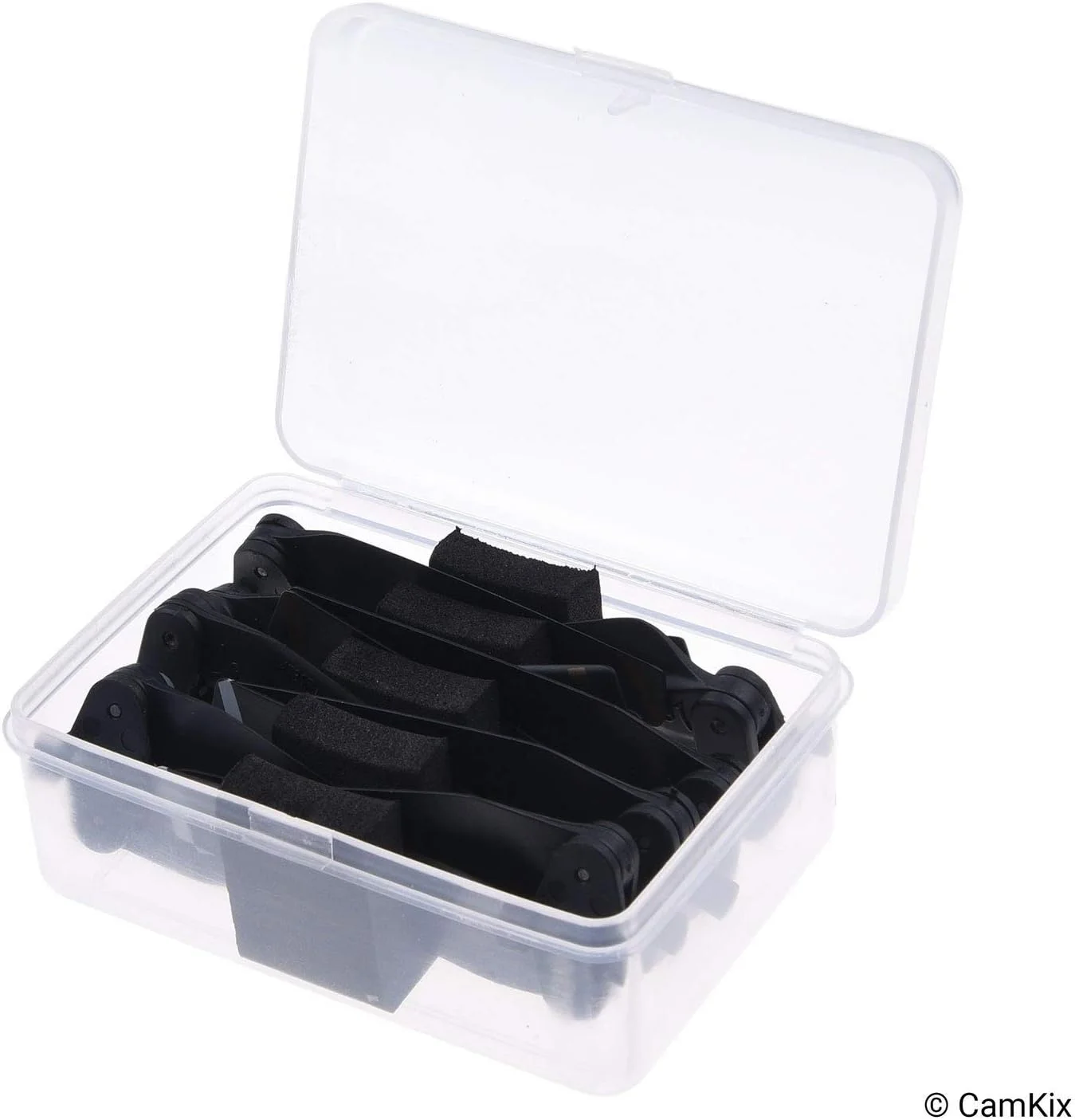 پروانه های جایگزین CamKix برای DJI Spark - 2 ست (8 پره) - همراه با جعبه نگهداری مناسب - بال های تاشو با رهاسازی سریع - طراحی تست شده پرواز - لوازم جانبی ضروری برای پهپاد DJI Spark شما