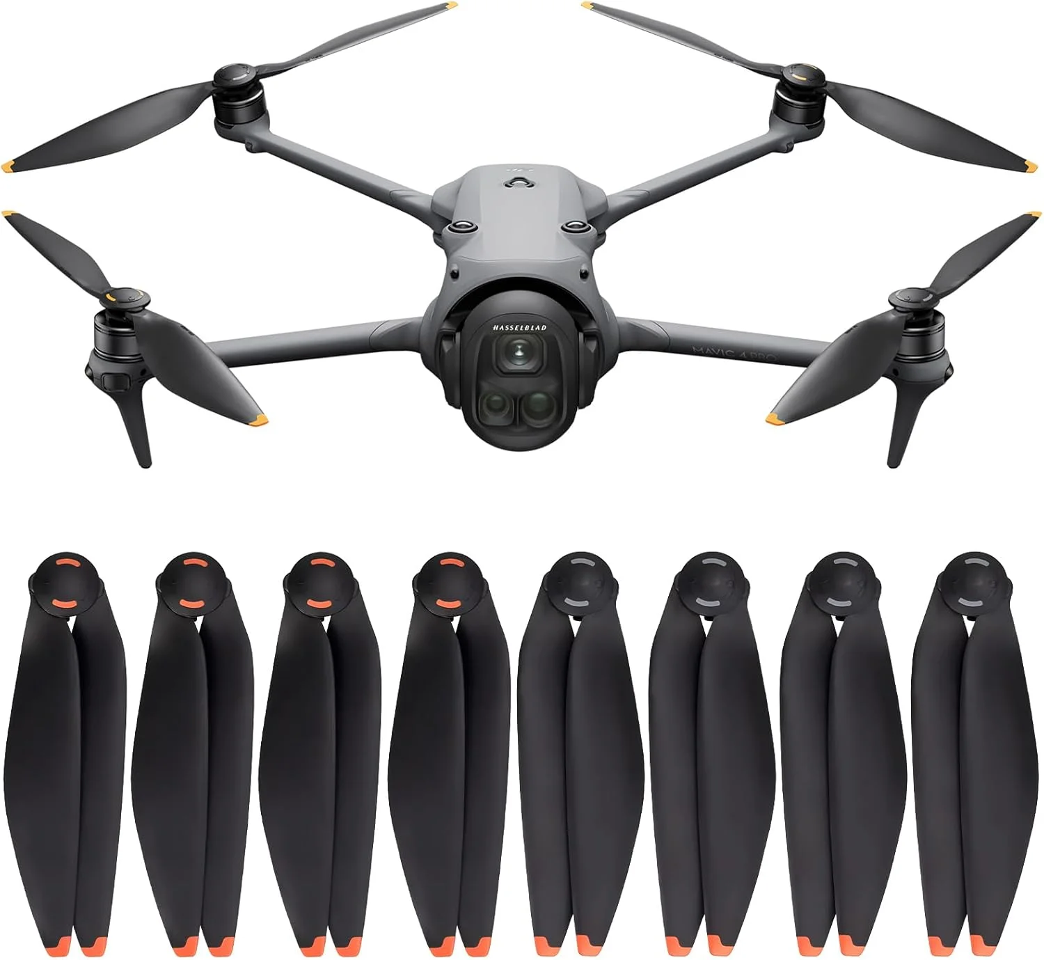 پروانه های Mavic 4 Pro، پروانه های پهپاد برای DJI Mavic 4 Pro، پروانه های جایگزین، تیغه های کم صدا، بال های رهاسازی سریع، 8 عدد