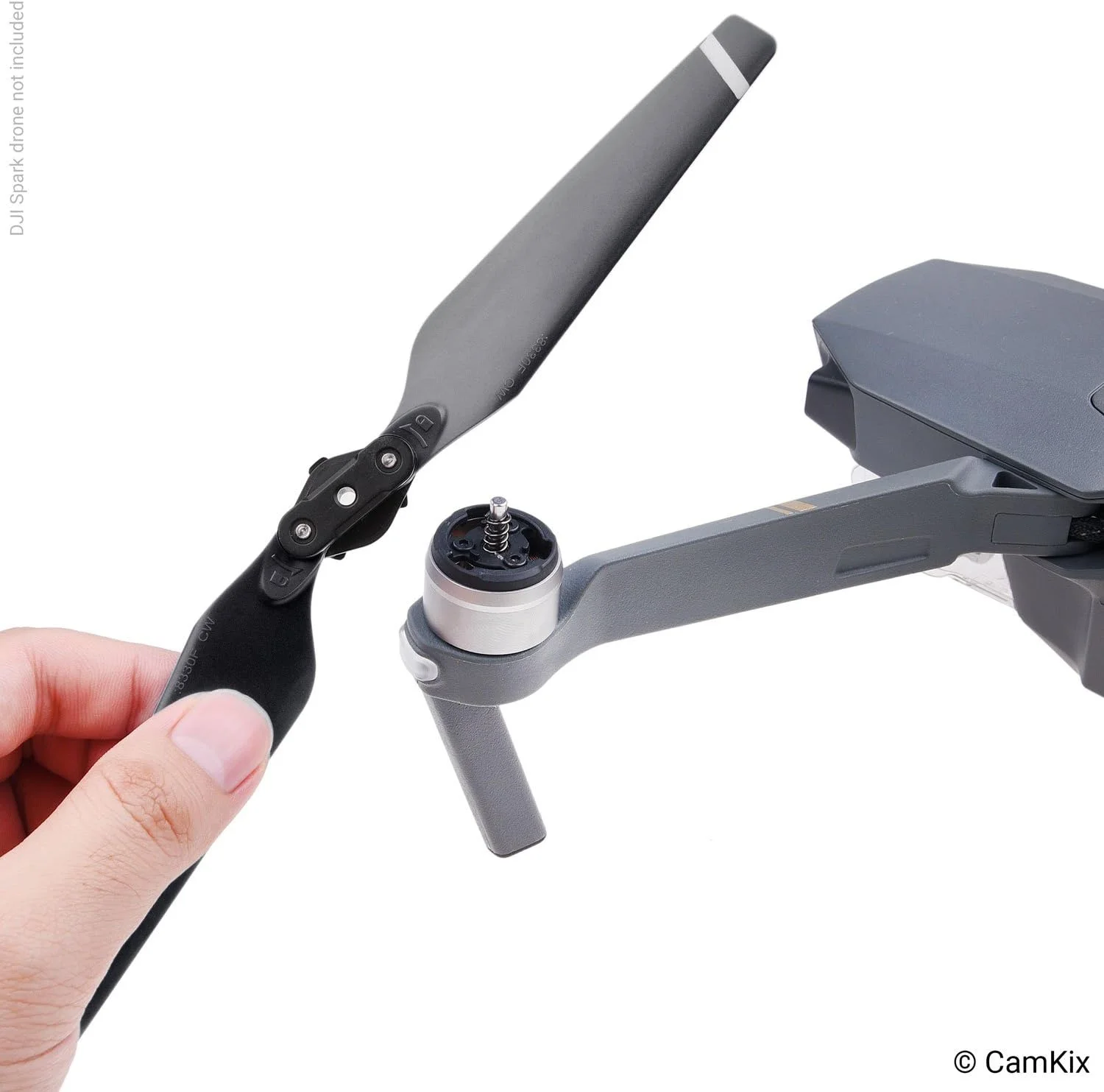 پروانه های تاشو با قابلیت رهاسازی سریع CamKix برای DJI Mavic Pro - مجموعه 2 عددی (8 پره) مشکی