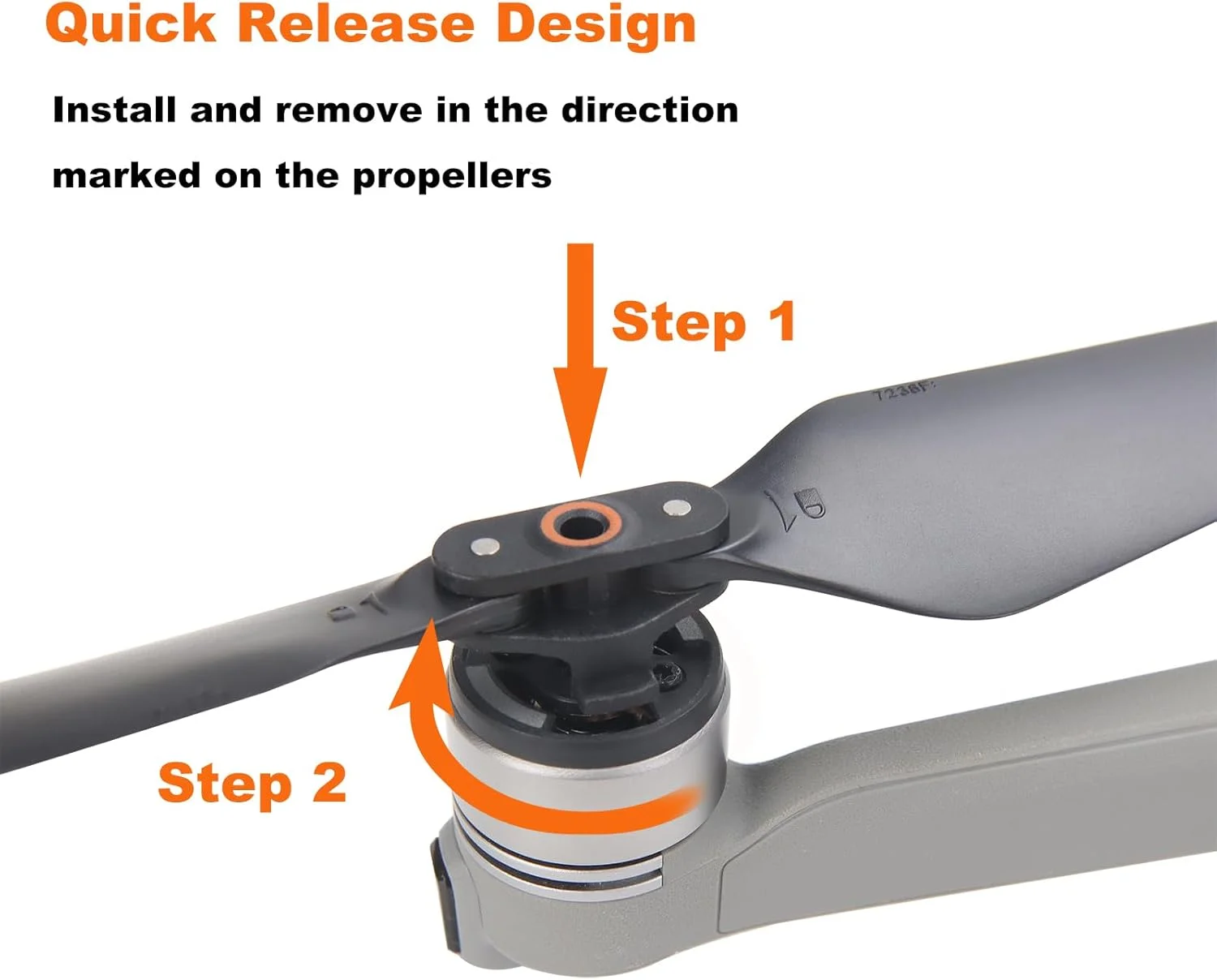 CQT (12 عدد) پروانه های ایر 2 اس + بند نگهدارنده پروانه سازگار با DJI Air 2s / Mavic Air 2، ملخ های جایگزین، کم صدا و با قابلیت رهاسازی سریع