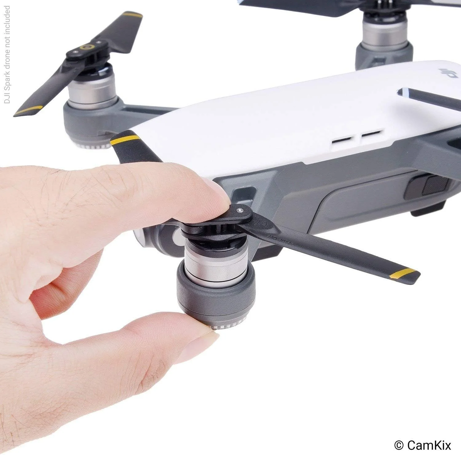 پروانه های جایگزین CamKix برای DJI Spark - 2 ست (8 پره) - همراه با جعبه نگهداری مناسب - بال های تاشو با رهاسازی سریع - طراحی تست شده پرواز - لوازم جانبی ضروری برای پهپاد DJI Spark شما