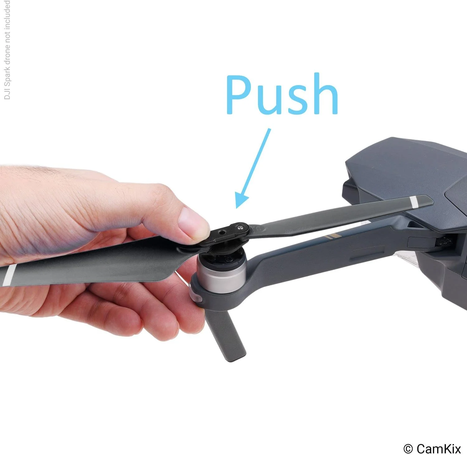 پروانه های تاشو با قابلیت رهاسازی سریع CamKix برای DJI Mavic Pro - مجموعه 2 عددی (8 پره) مشکی