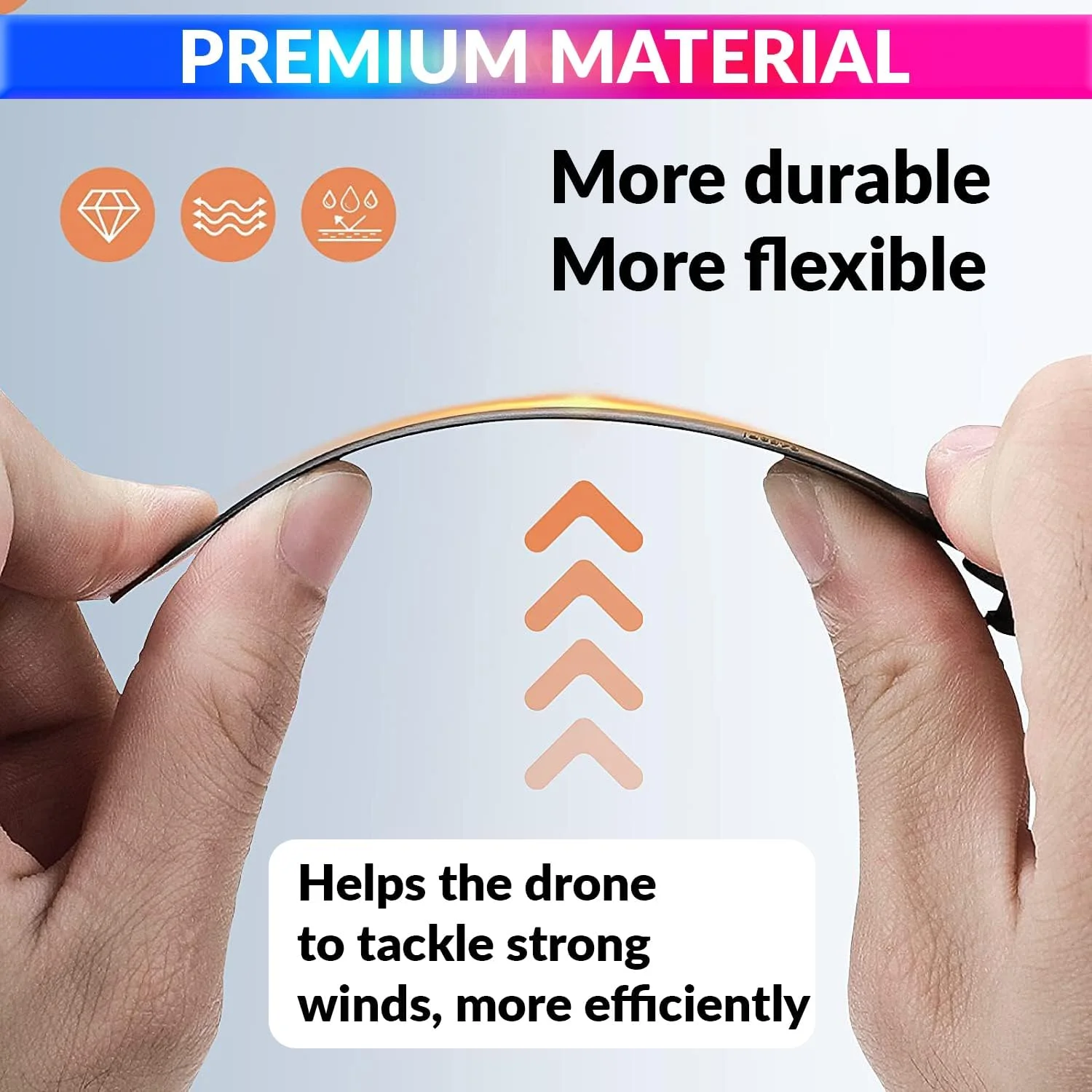 پروانه های کوادکوپتر DJI Mini 3 Pro مدل amiciCare، بال های جایگزین کم صدا، دو رنگ و سبک وزن