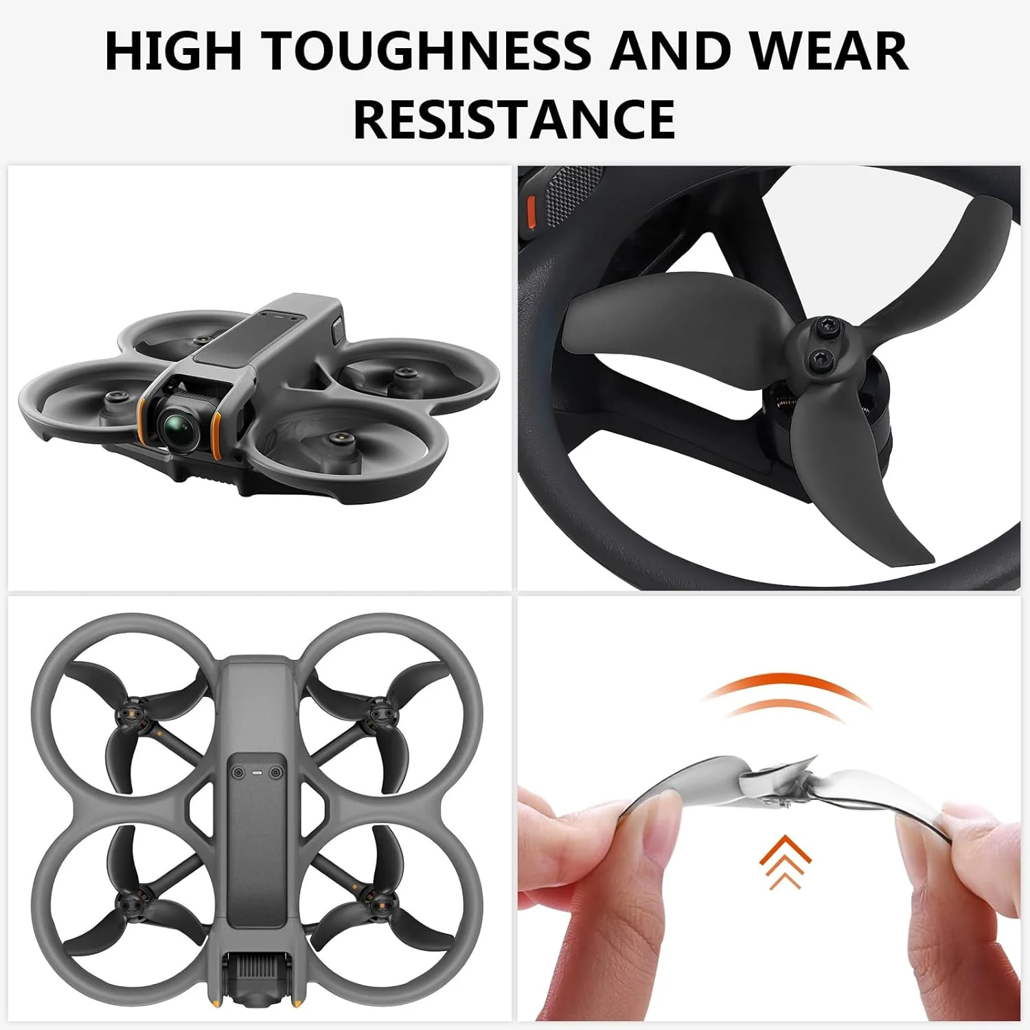 پروانه های Bocguy Avata 2، بسته 4 عددی پروانه های پهپاد DJI Avatar به همراه 12 پیچ و پیچ گوشتی، لوازم جانبی DJI Avata 2 برای تعویض پروانه پهپاد، پره های کم صدای پروانه 3032S DJI Avatar 2 پروانه های Bocguy Avata 2، بسته 4 عددی پروانه های پهپاد DJI Avatar به همراه 12 پیچ و پیچ گوشتی، لوازم جانبی DJI Avata 2 برای تعویض پروانه پهپاد، پره های کم صدای پروانه 3032S DJI Avatar 2