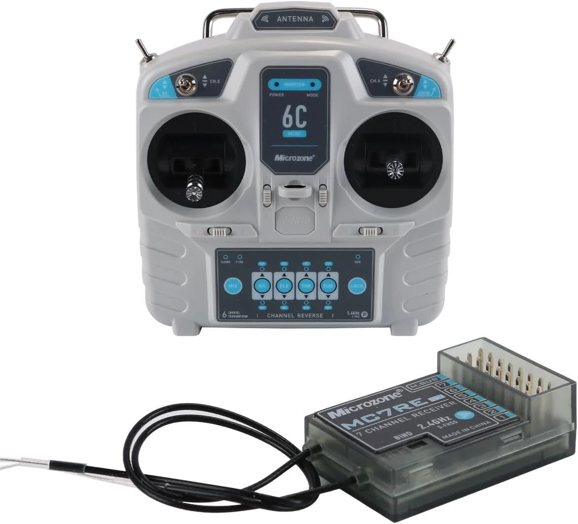 کیت فرستنده و گیرنده رادیویی 2.4 گیگاهرتز 6 کانال برای ماشین، قایق، هلیکوپتر مسابقه ای کوادکوپتر FPV RC، حالت چپ دست