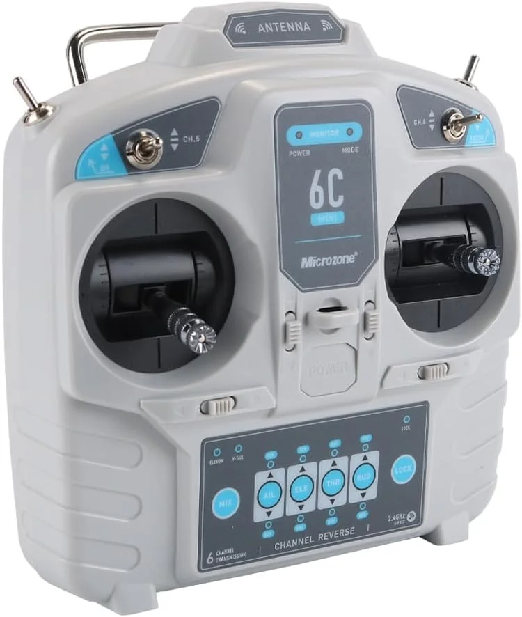 کیت فرستنده و گیرنده رادیویی 2.4 گیگاهرتز 6 کانال برای ماشین، قایق، هلیکوپتر مسابقه ای کوادکوپتر FPV RC، حالت چپ دست