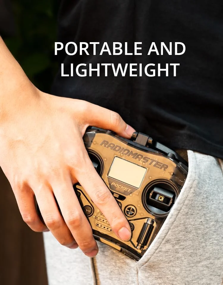 رادیو کنترل رادیومستر پاکت مناسب برای پهپاد FPV – (M2) با گیمبال هال، EdgeTX، 2.4GHz ELRS، جایگاه ماژول نانو، شارژ USB-C، آنتن تاشو، طراحی سبک وزن (شفاف) رادیو کنترل رادیومستر پاکت مناسب برای پهپاد FPV – (M2) با گیمبال هال، EdgeTX، 2.4GHz ELRS، جایگاه ماژول نانو، شارژ USB-C، آنتن تاشو، طراحی سبک وزن (شفاف)