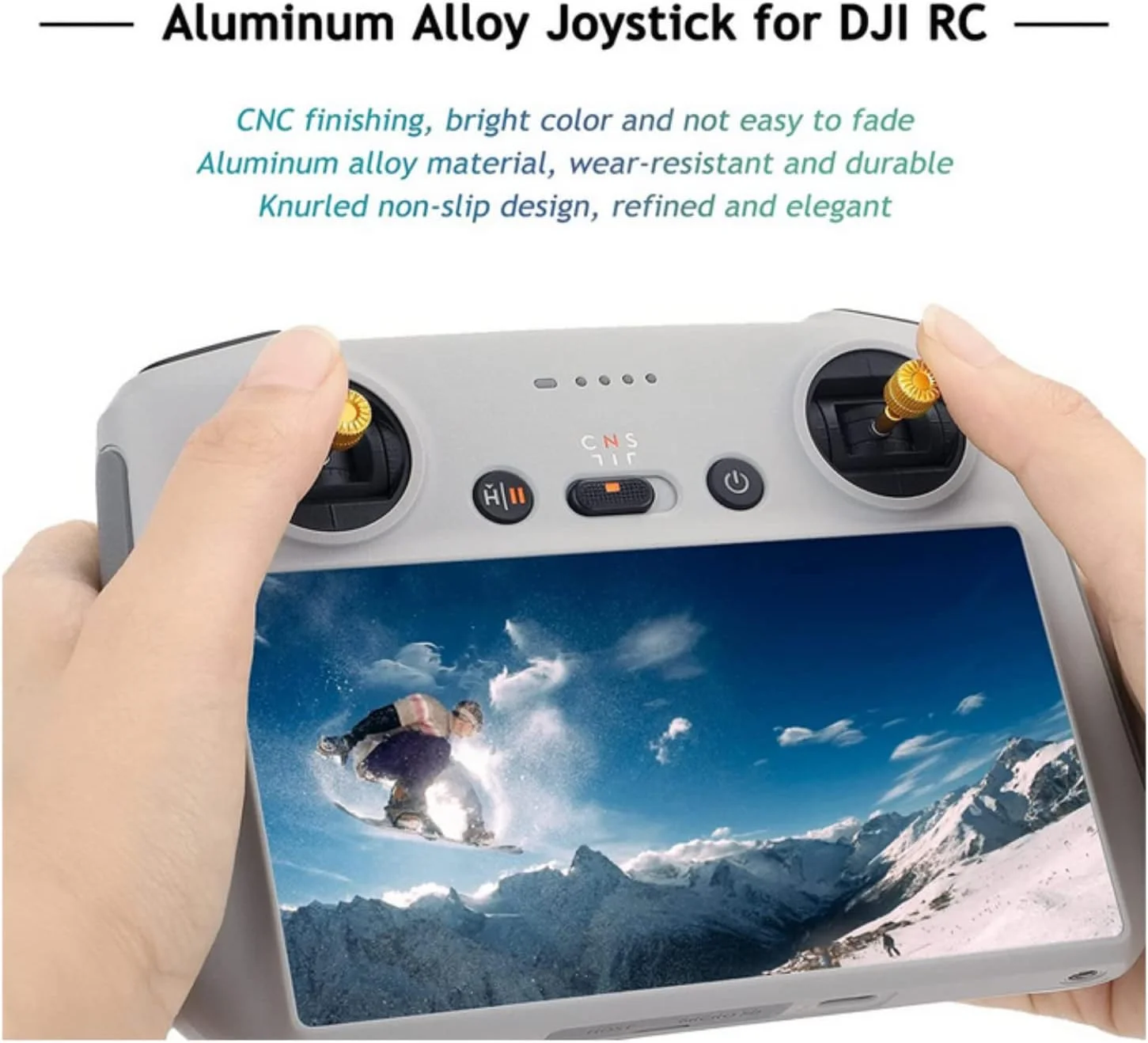 SKEIDO یک جفت جوی استیک آلومینیومی آلیاژی سازگار با ریموت کنترل DJI Mini 3 Pro