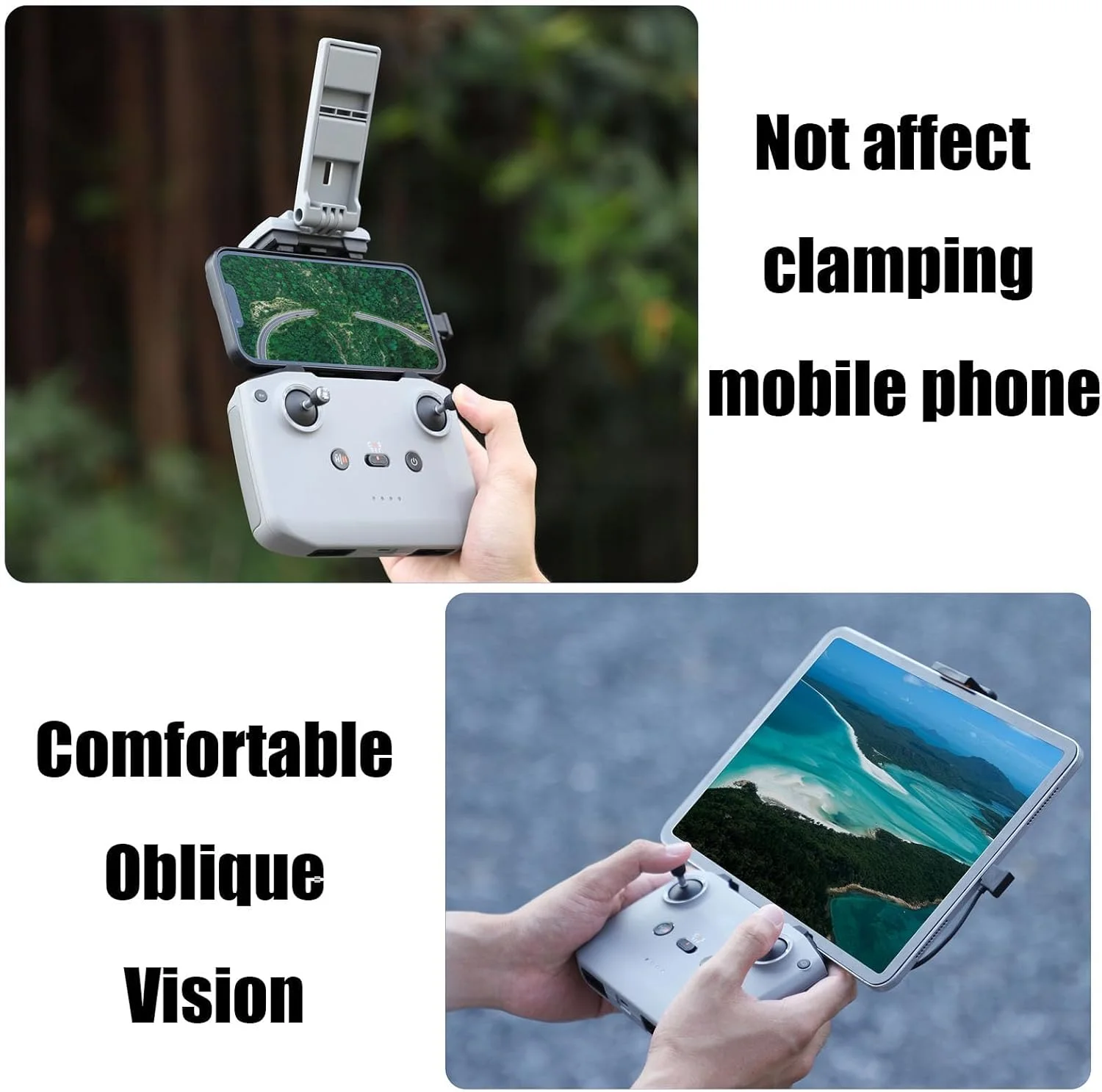 پایه نگهدارنده تبلت قابل تنظیم آزون برای DJI Neo/AIR 3S/Mini 4 Pro، استند تاشو برای کنترل از راه دور DJI RC-N3/N2/N1، 7.9-11 اینچ، لوازم جانبی پهپاد