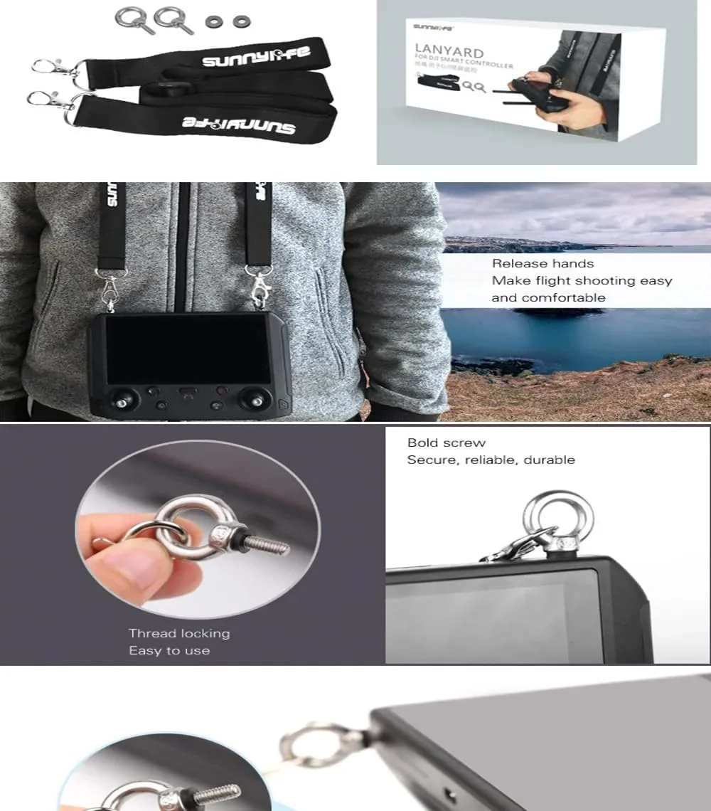 بند گردنی کنترل از راه دور eWINNER با پیچ برای DJI RC 2/RC Pro/RC، مناسب برای قطعات پهپاد DJI Mini 5 Pro Mini 4 Pro Mavic 4 Pro FLIP بند گردنی کنترل از راه دور eWINNER با پیچ برای DJI RC 2/RC Pro/RC، مناسب برای قطعات پهپاد DJI Mini 5 Pro Mini 4 Pro Mavic 4 Pro FLIP