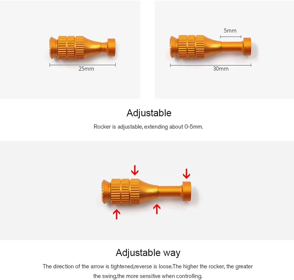 جوی استیک تلسکوپی برای ریموت کنترل پهپاد، جوی استیک قابل تنظیم سازگار با کنترلر از راه دور پهپاد (جوی استیک 01) جوی استیک تلسکوپی برای ریموت کنترل پهپاد، جوی استیک قابل تنظیم سازگار با کنترلر از راه دور پهپاد (جوی استیک 01)