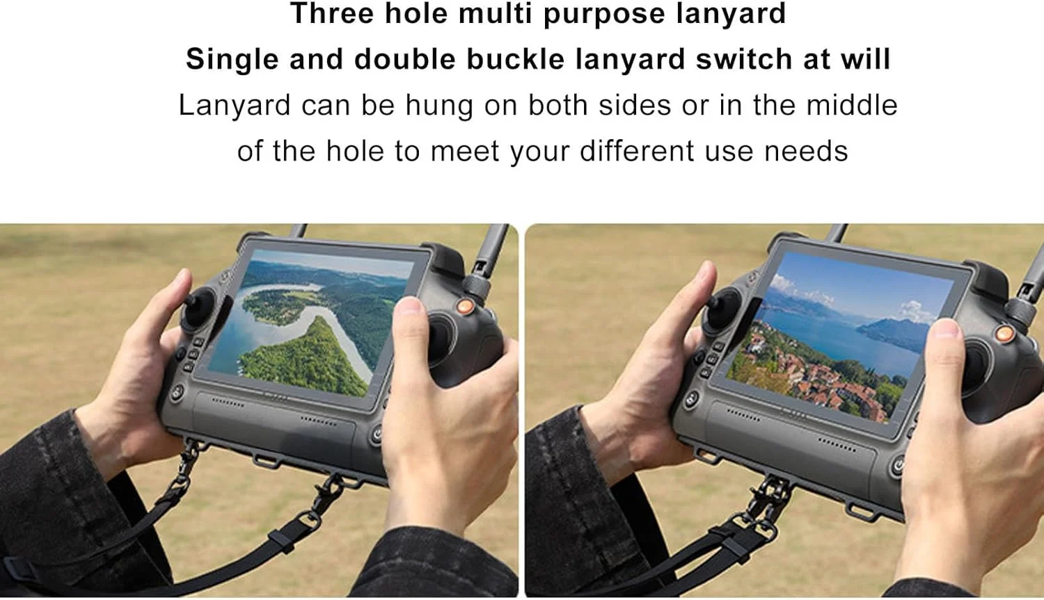 بند گردنی کنترلر پهپاد، بند گردنی قابل تنظیم و جداشدنی با پد برای کنترل از راه دور پهپاد DJI RC Plus